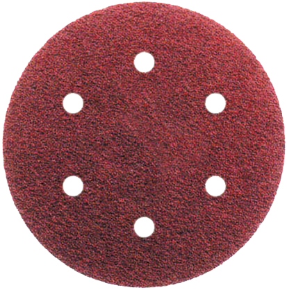 Abraboro 150 mm kör alakú csiszolópapír 6 lyukkal, 120-as szemcseméret, 50 db/csomag termék fő termékképe