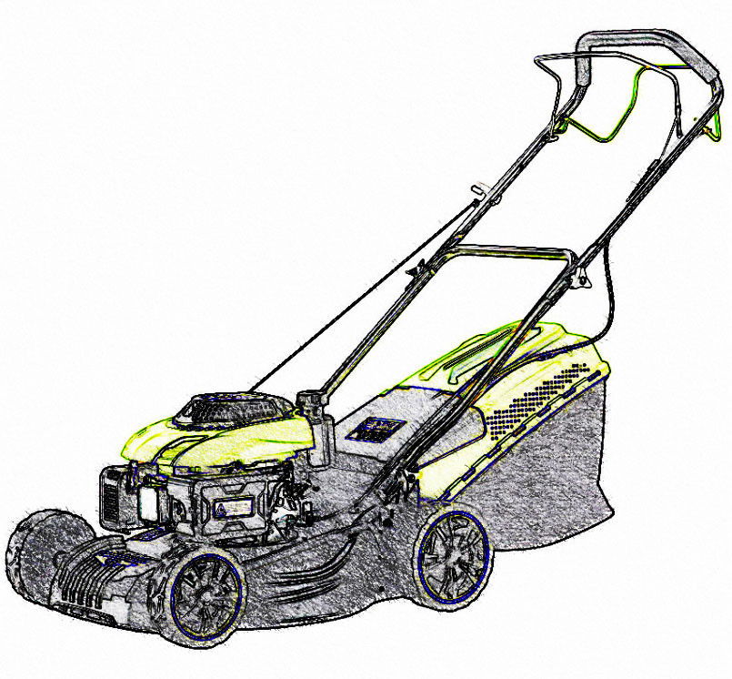 Robbanómotoros fűnyíró kölcsönzés termék fő termékképe